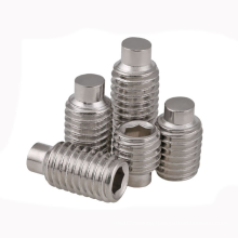 Stainless steel hexagon socket set screws with dog point DIN 915